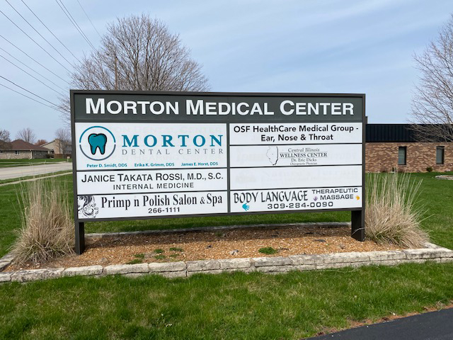 Signage at Central Illinois Wellness Center
